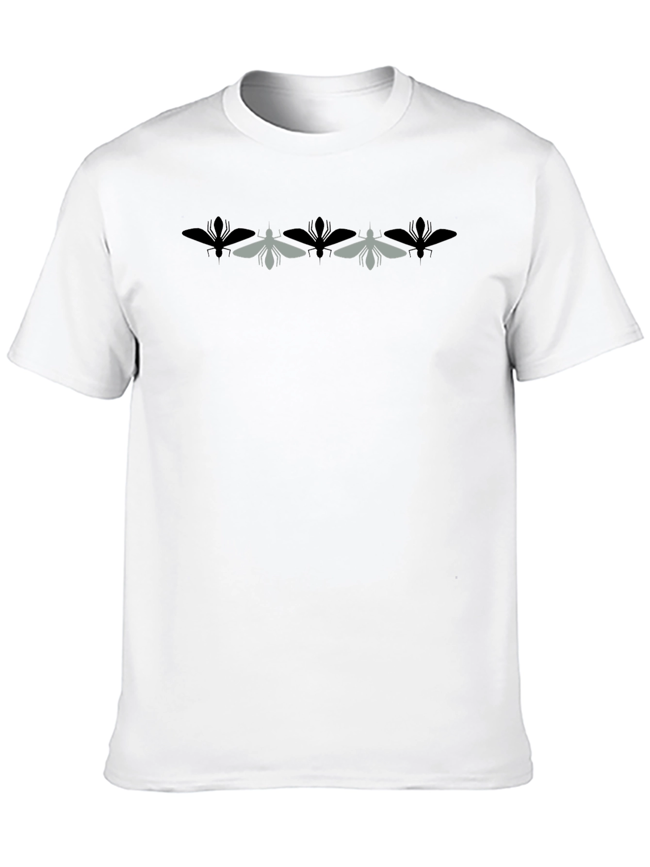 Modern Insect Graphic Black T-Shirt