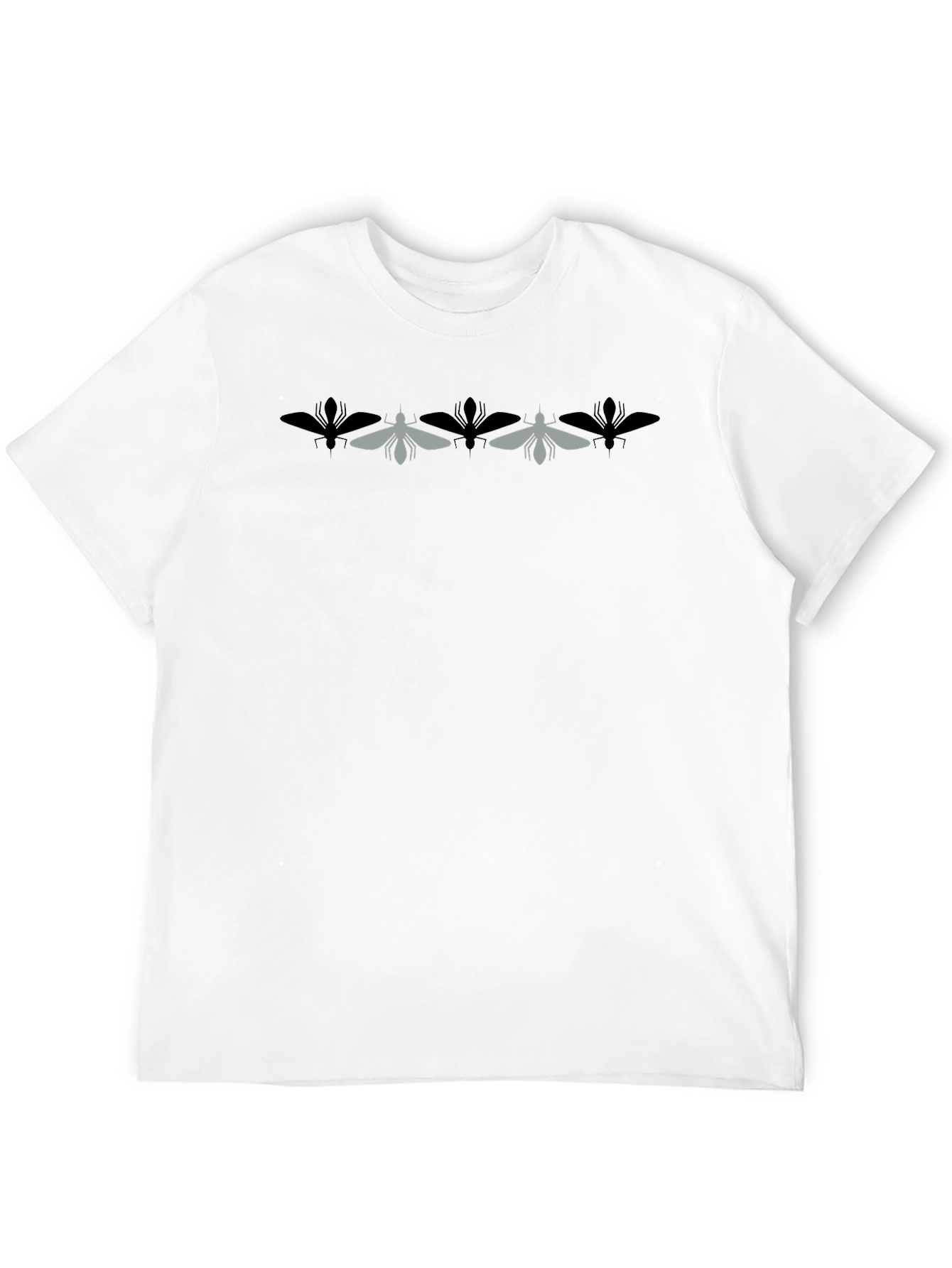 Modern Insect Graphic Black T-Shirt