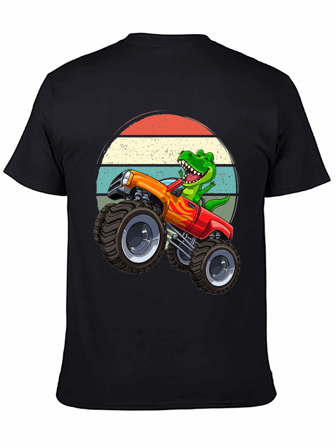 Dino Monster Truck Graphic T-Shirt