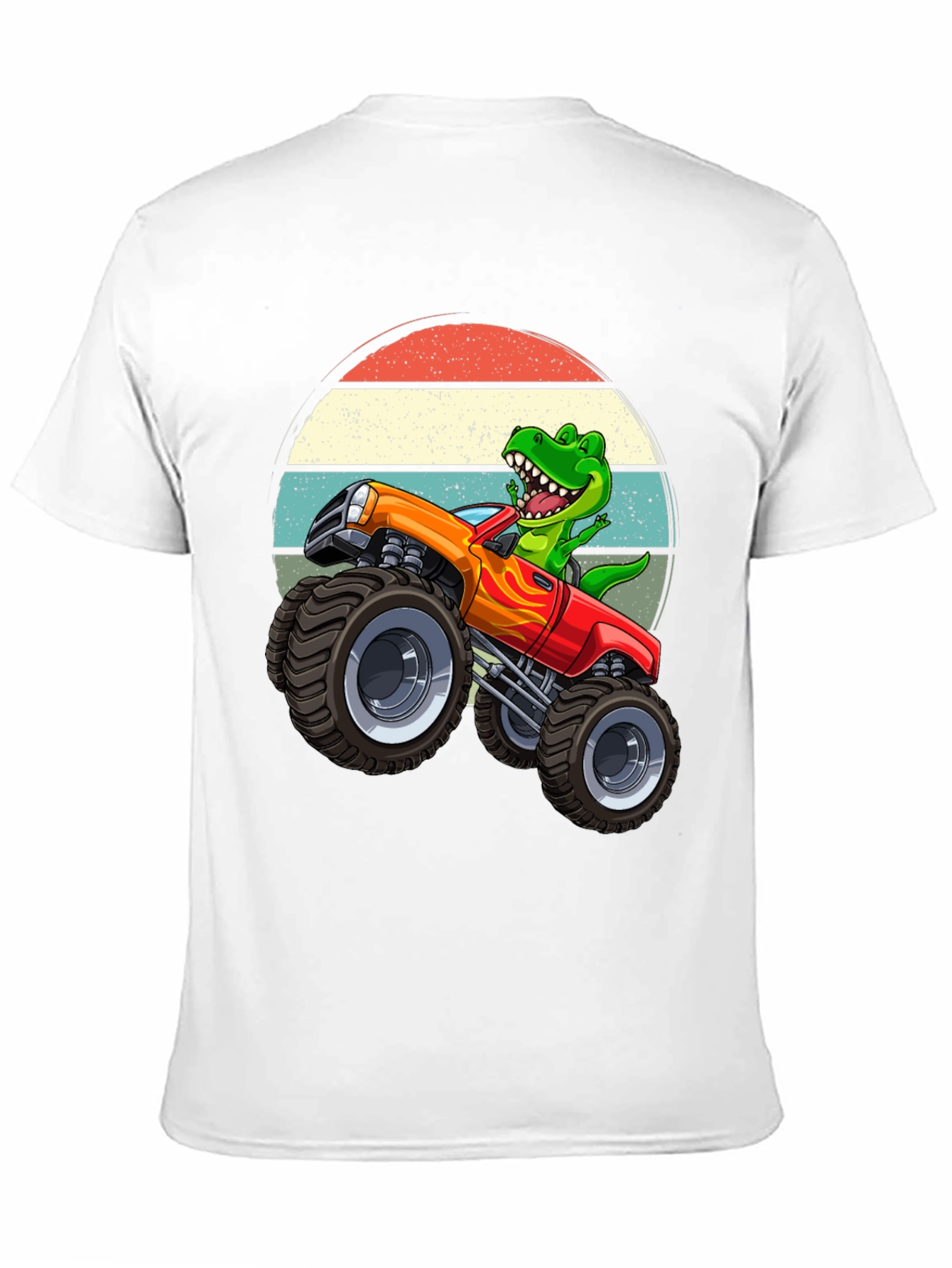 Dino Monster Truck Graphic T-Shirt