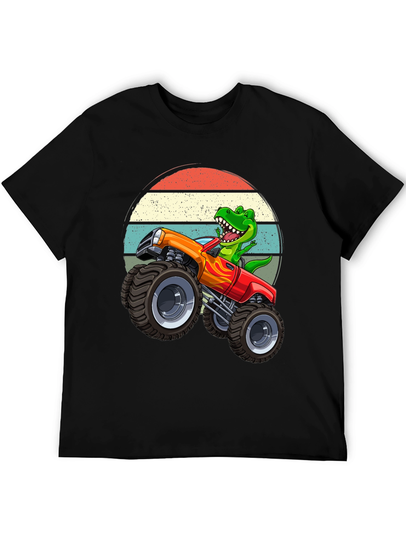 Dino Monster Truck Graphic T-Shirt