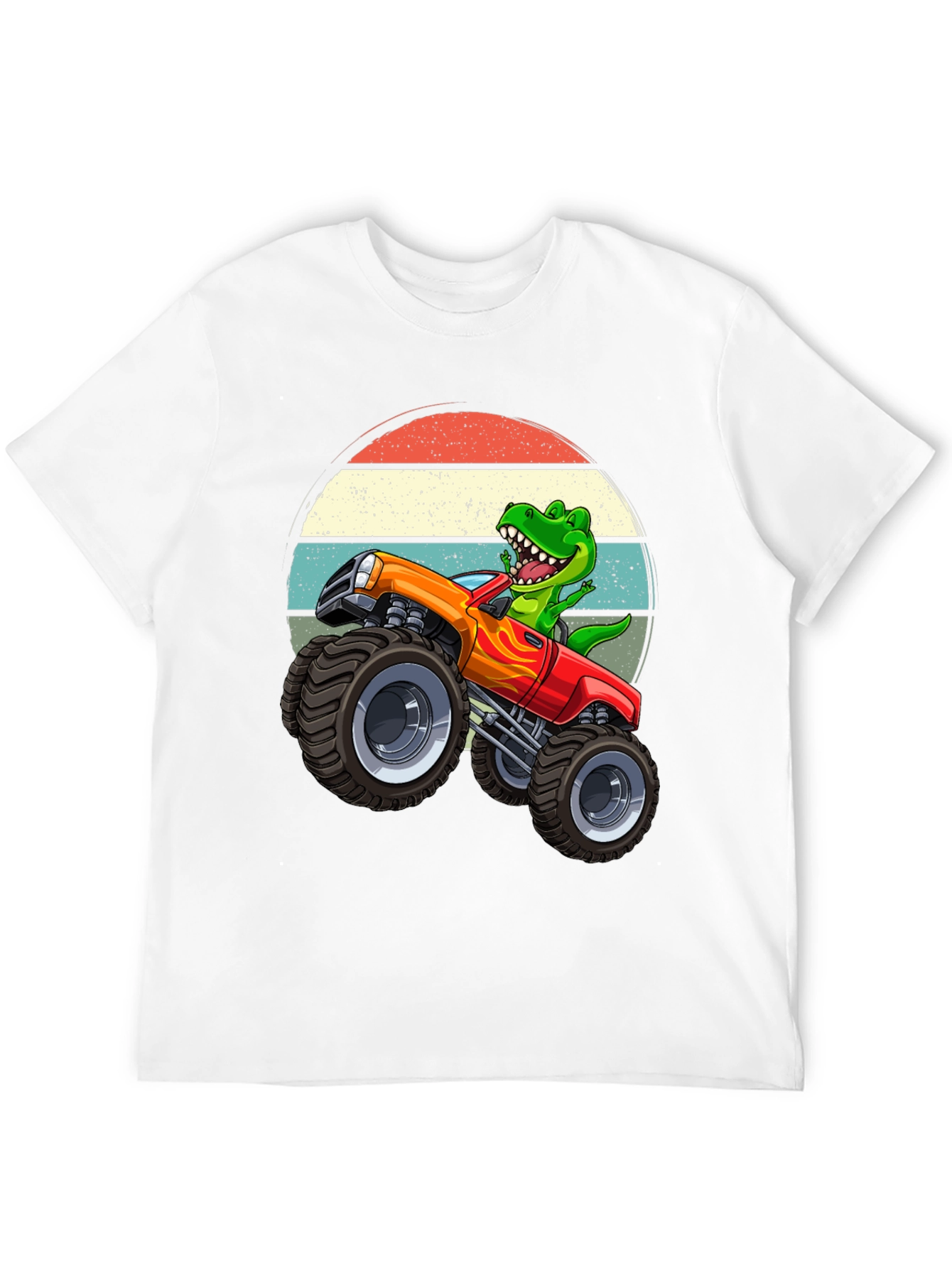 Dino Monster Truck Graphic T-Shirt