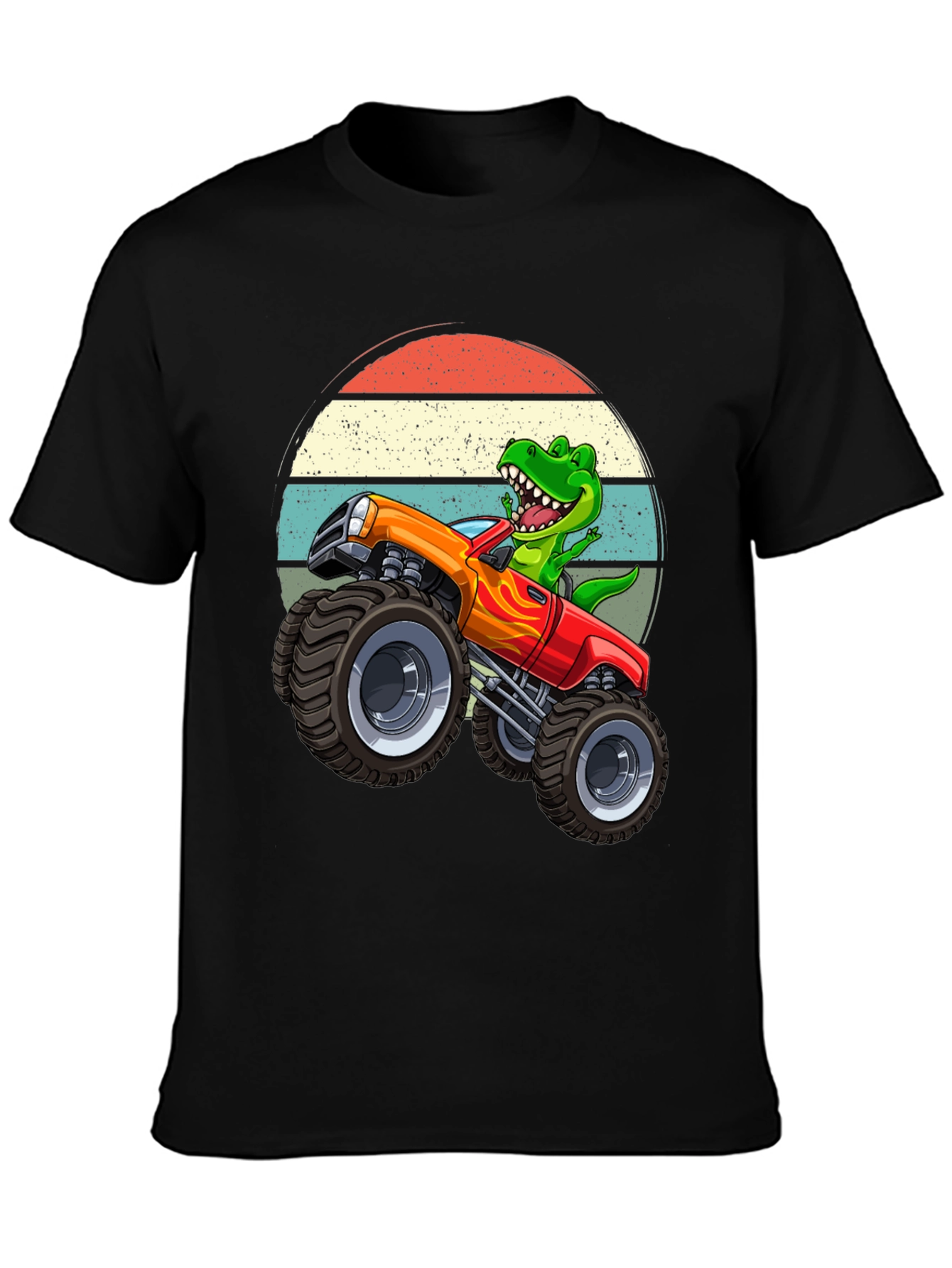 Dino Monster Truck Graphic T-Shirt