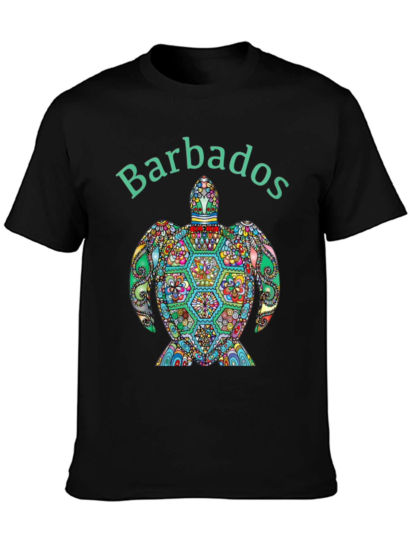 Barbados Turtle Graphic Tee - Island Style T-Shirt