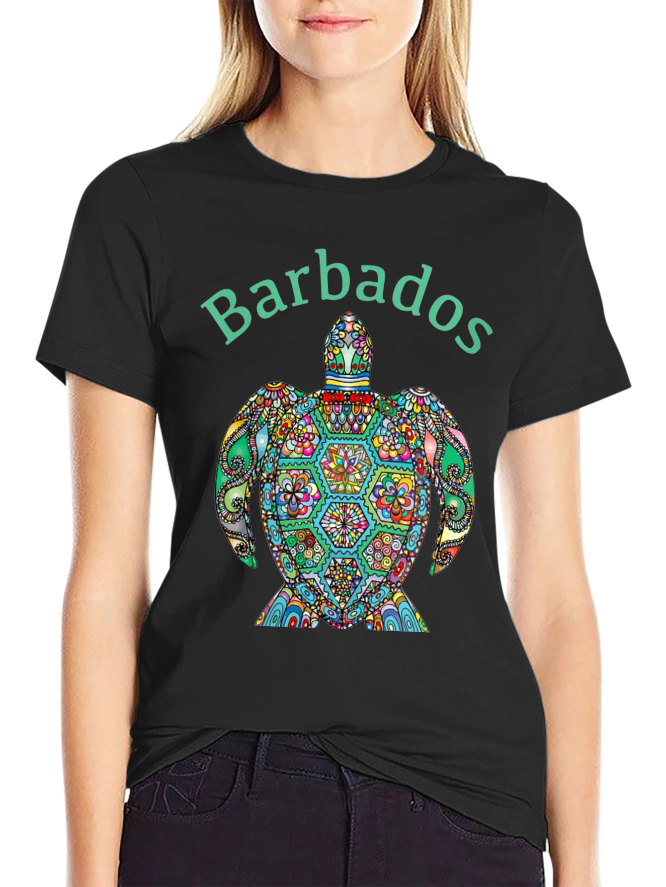 Barbados Turtle Graphic Tee - Island Style T-Shirt