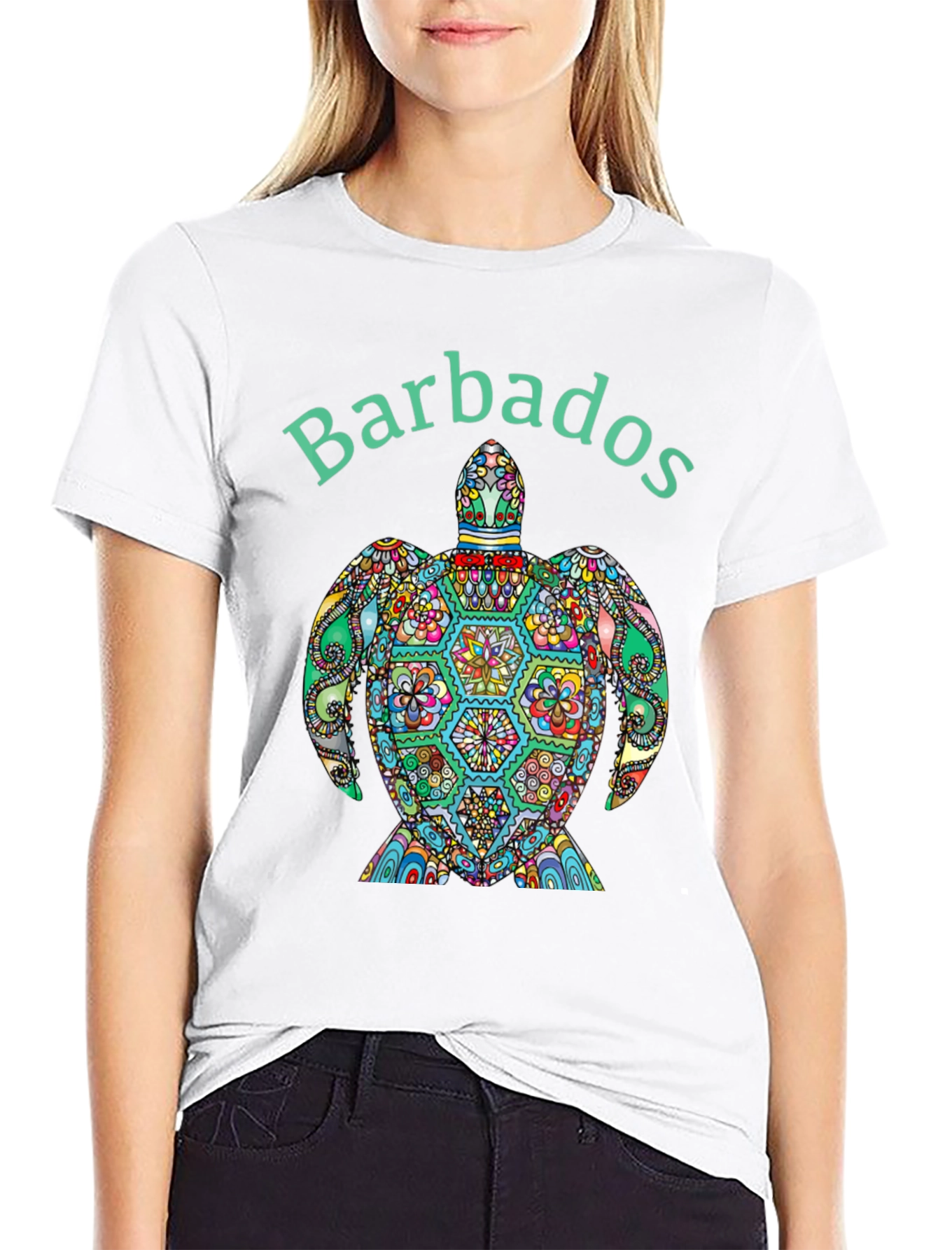 Barbados Turtle Graphic Tee - Island Style T-Shirt