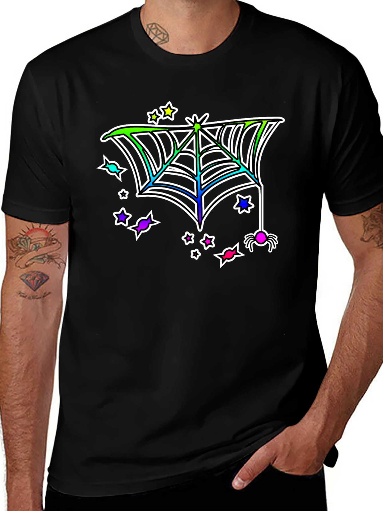 Halloween Spiderweb T-Shirt