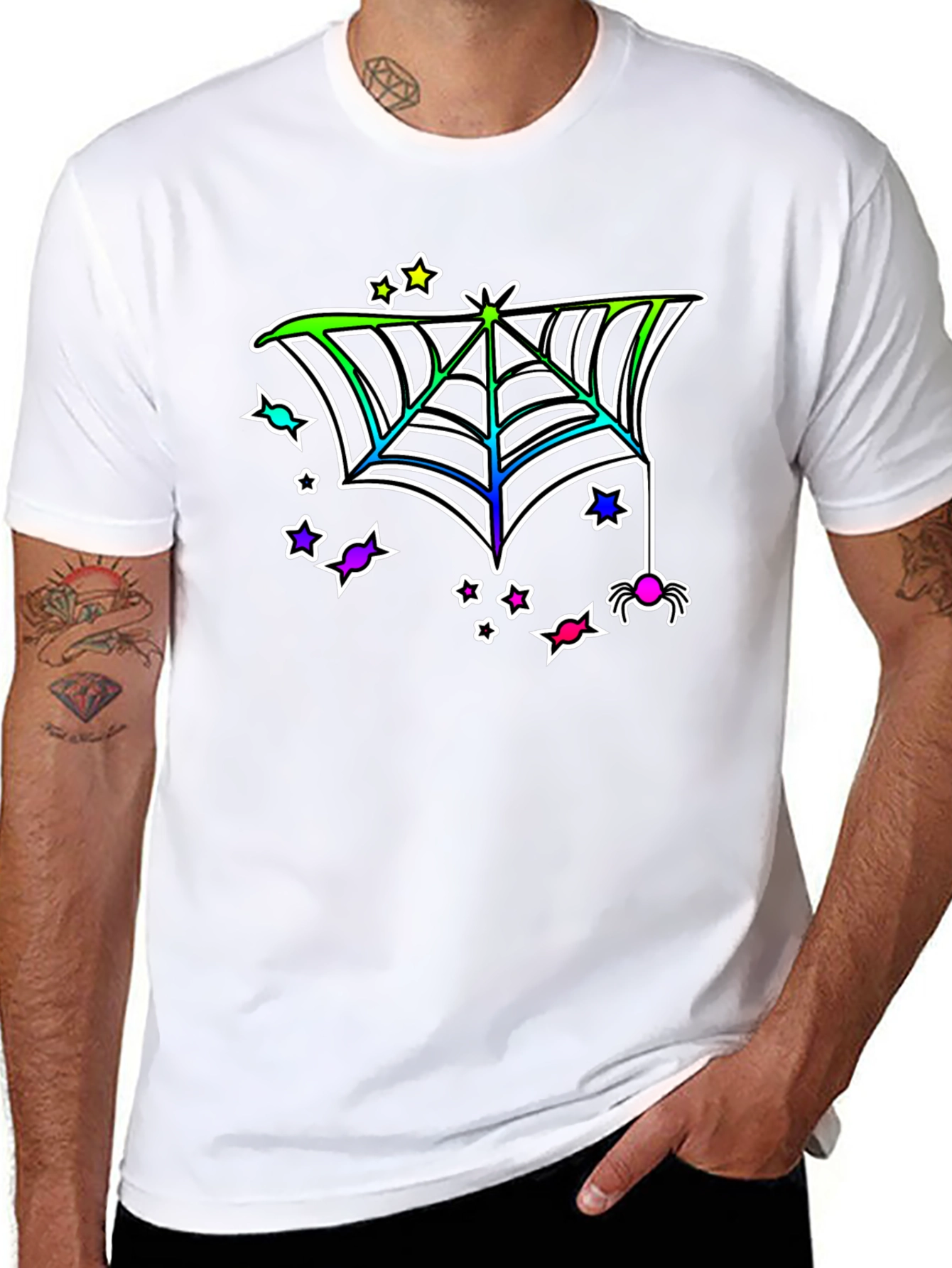 Halloween Spiderweb T-Shirt