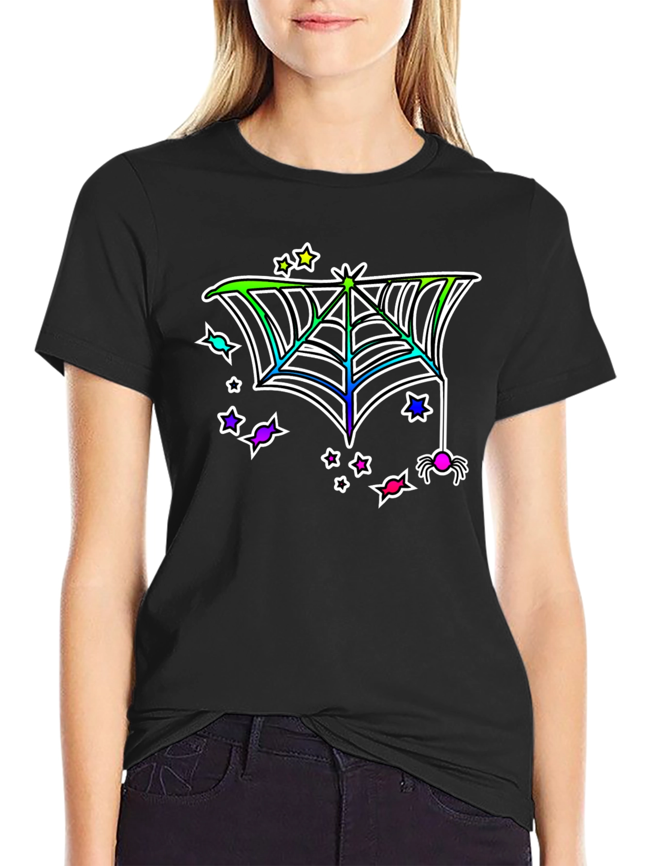 Halloween Spiderweb T-Shirt