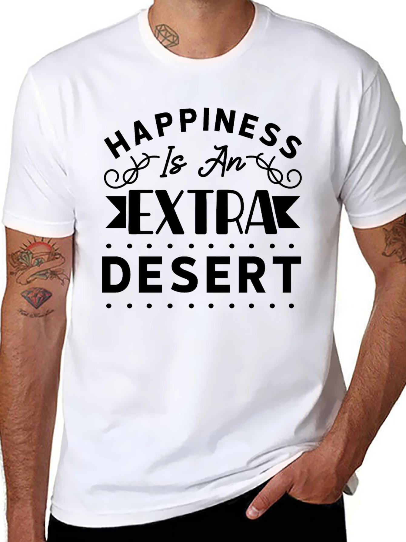 Happiness is an Extra Desert Graphic T-Shirt