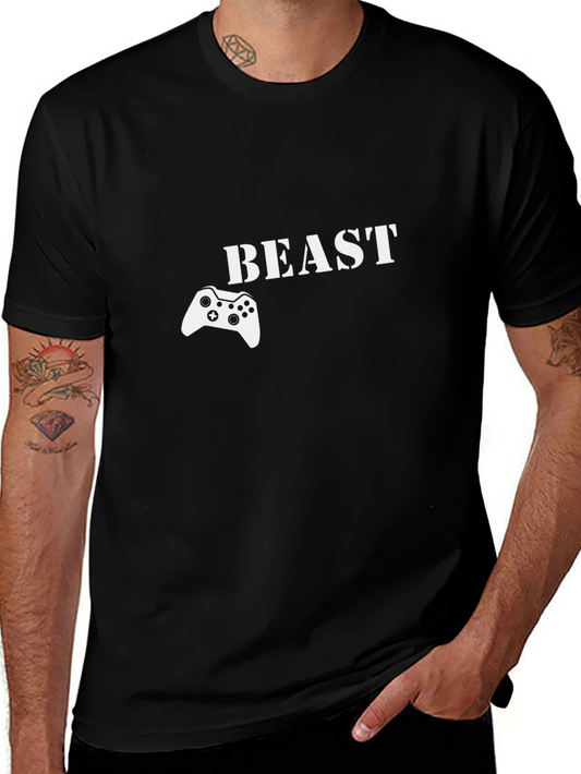 Gamer Beast T-Shirt - Black Graphic Tee