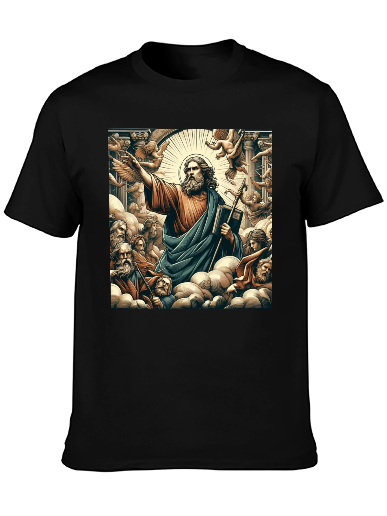 Saint Graphic Black T-Shirt