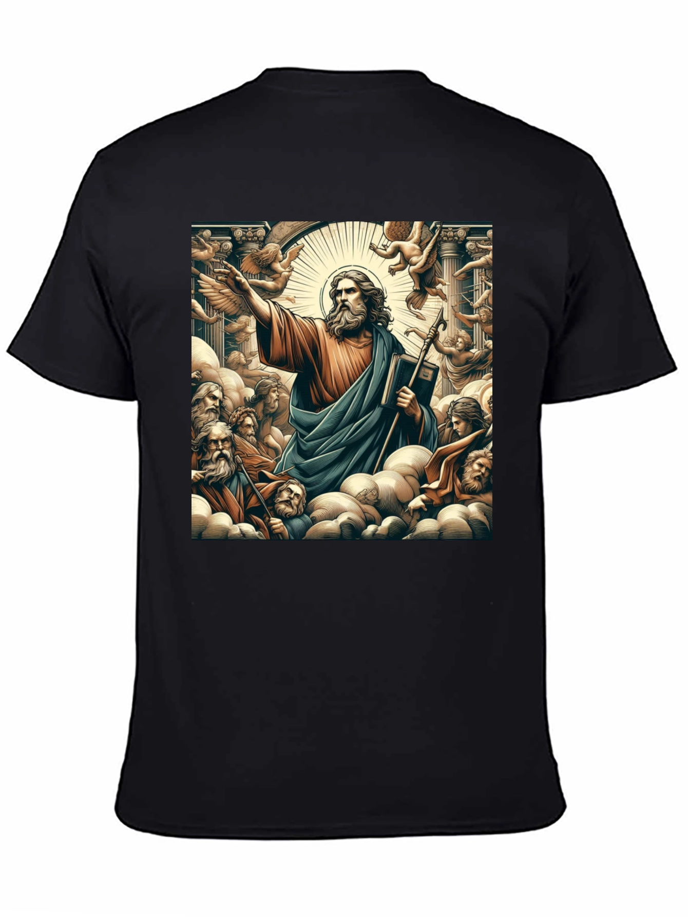 Saint Graphic Black T-Shirt