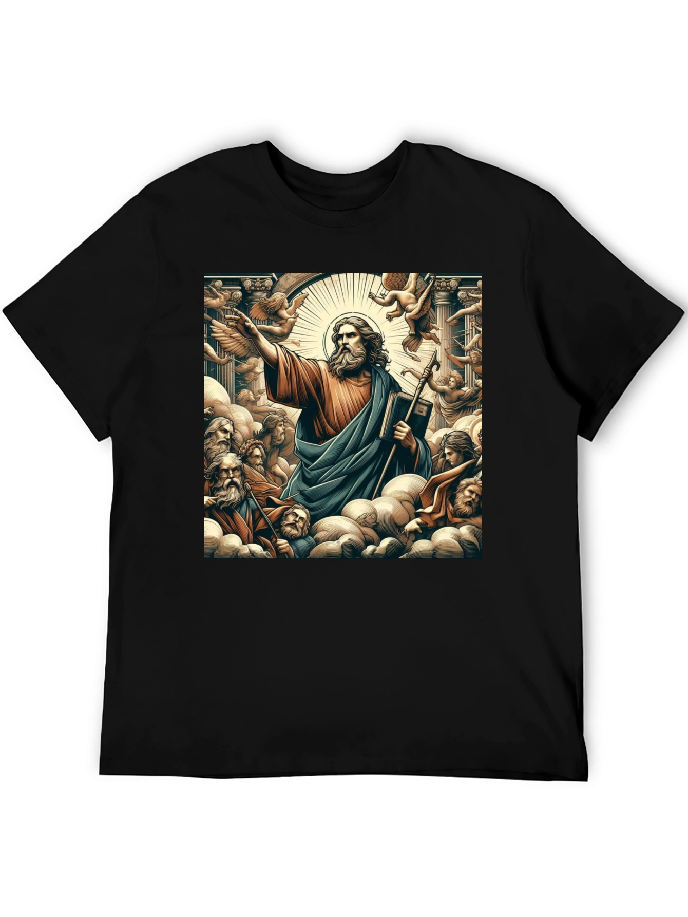 Saint Graphic Black T-Shirt