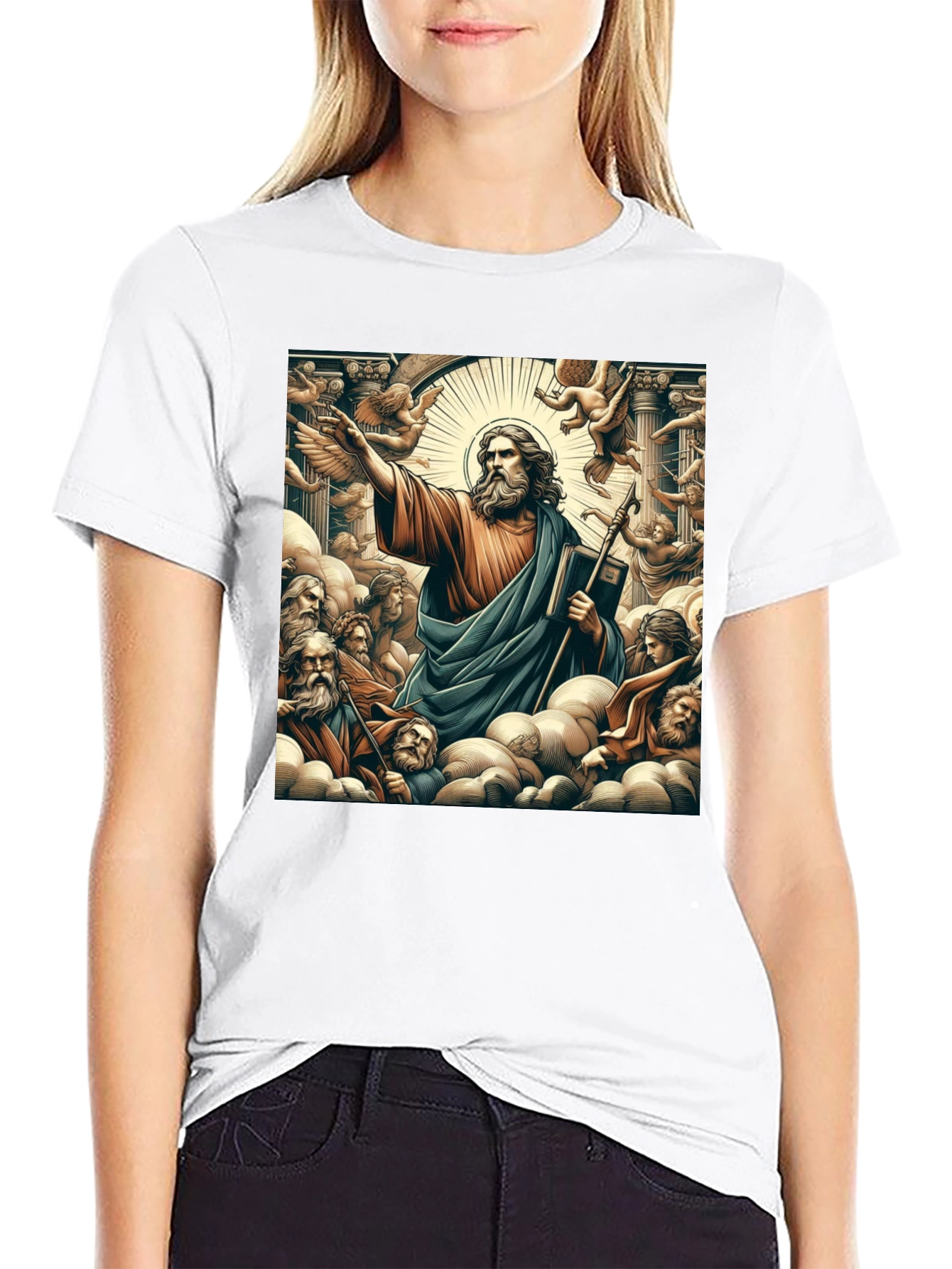 Saint Graphic Black T-Shirt