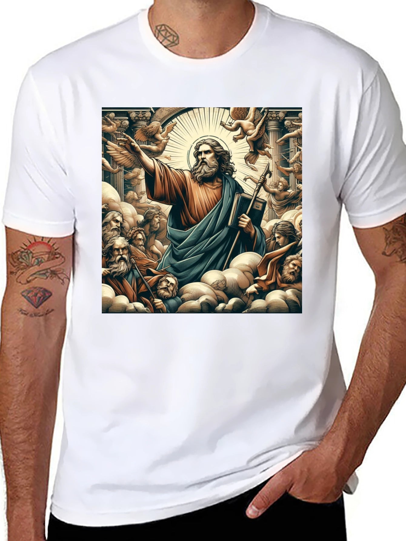 Saint Graphic Black T-Shirt