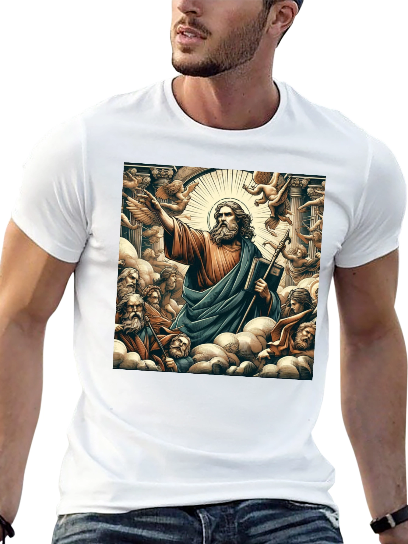 Saint Graphic Black T-Shirt