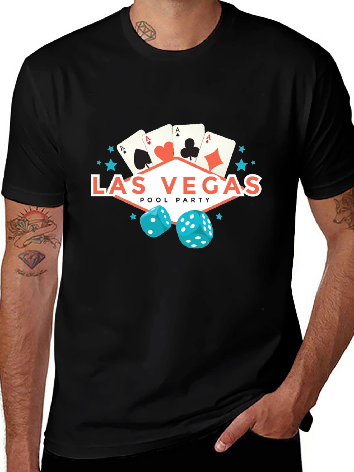 Las Vegas Pool Party Graphic Tee