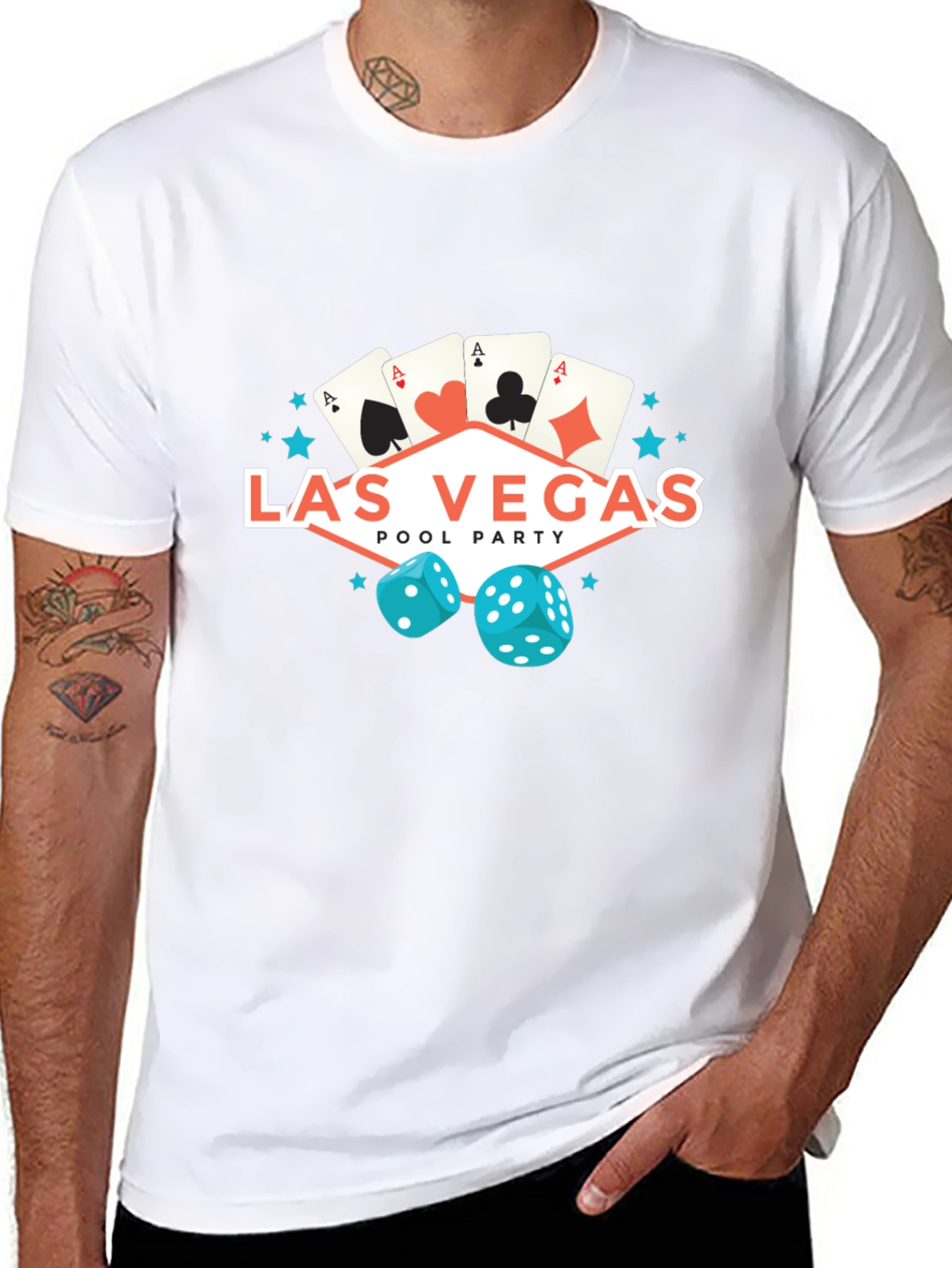 Las Vegas Pool Party Graphic Tee
