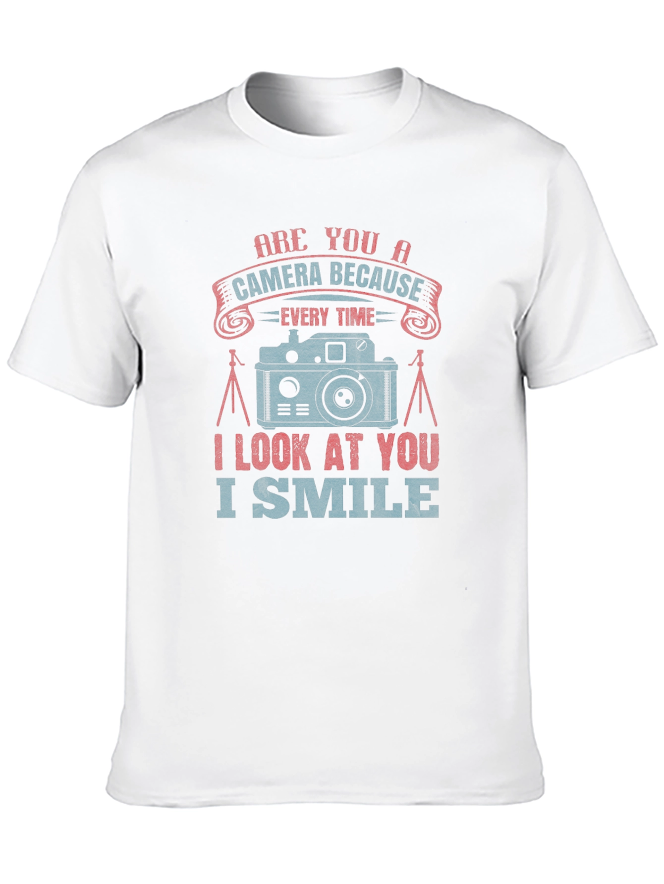 Camera Smile Graphic Tee - Black