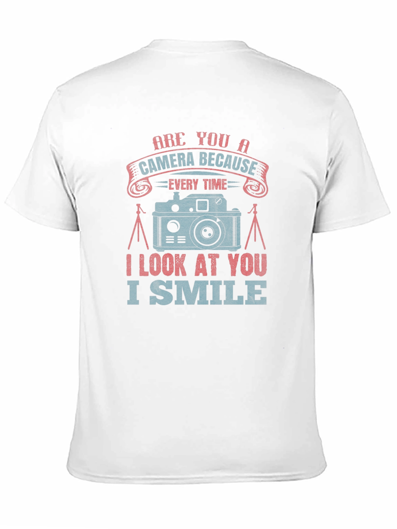 Camera Smile Graphic Tee - Black