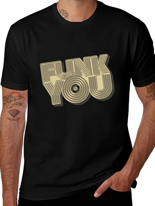 Funky Record Style Graphic T-Shirt