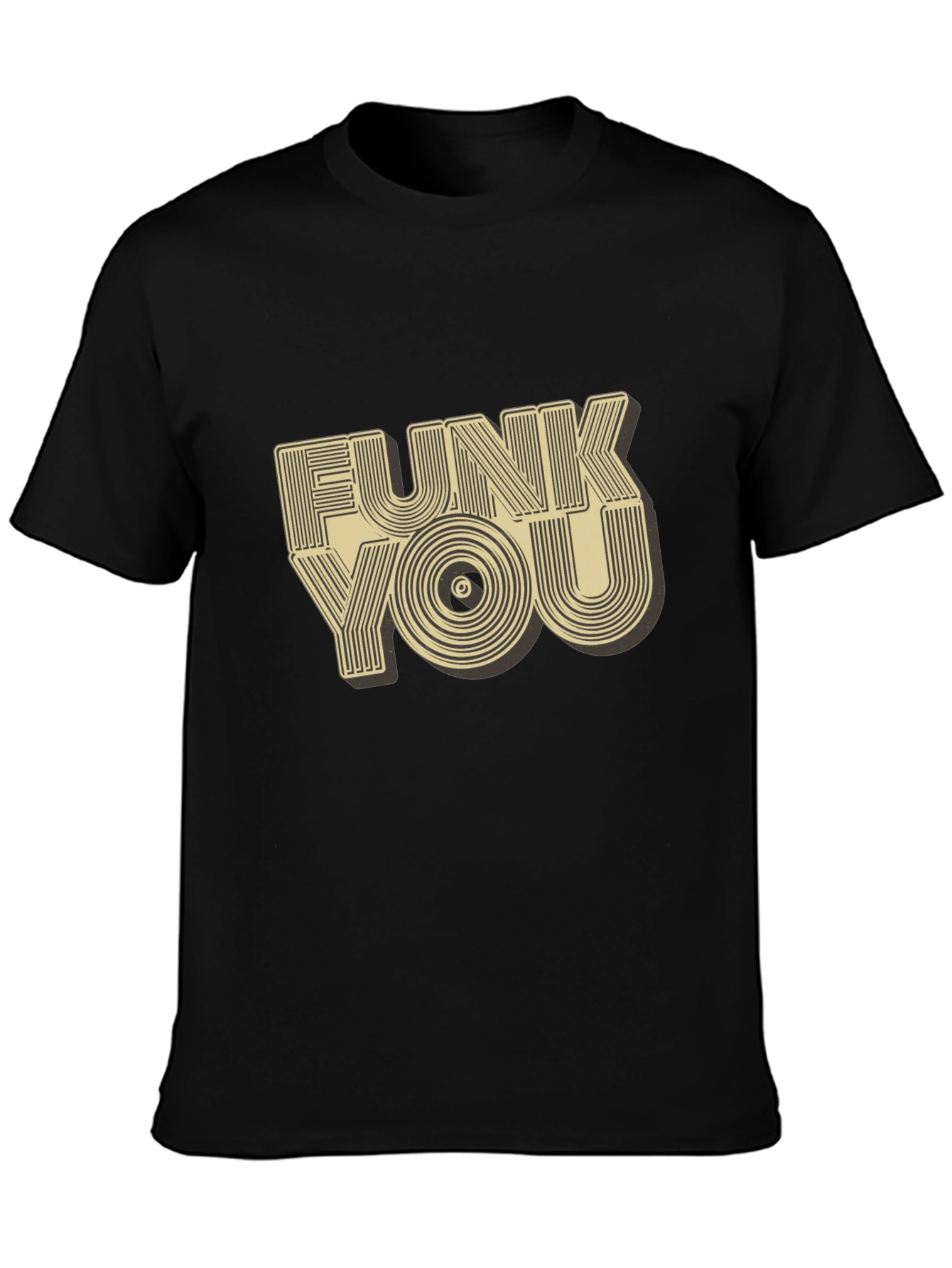 Funky Record Style Graphic T-Shirt