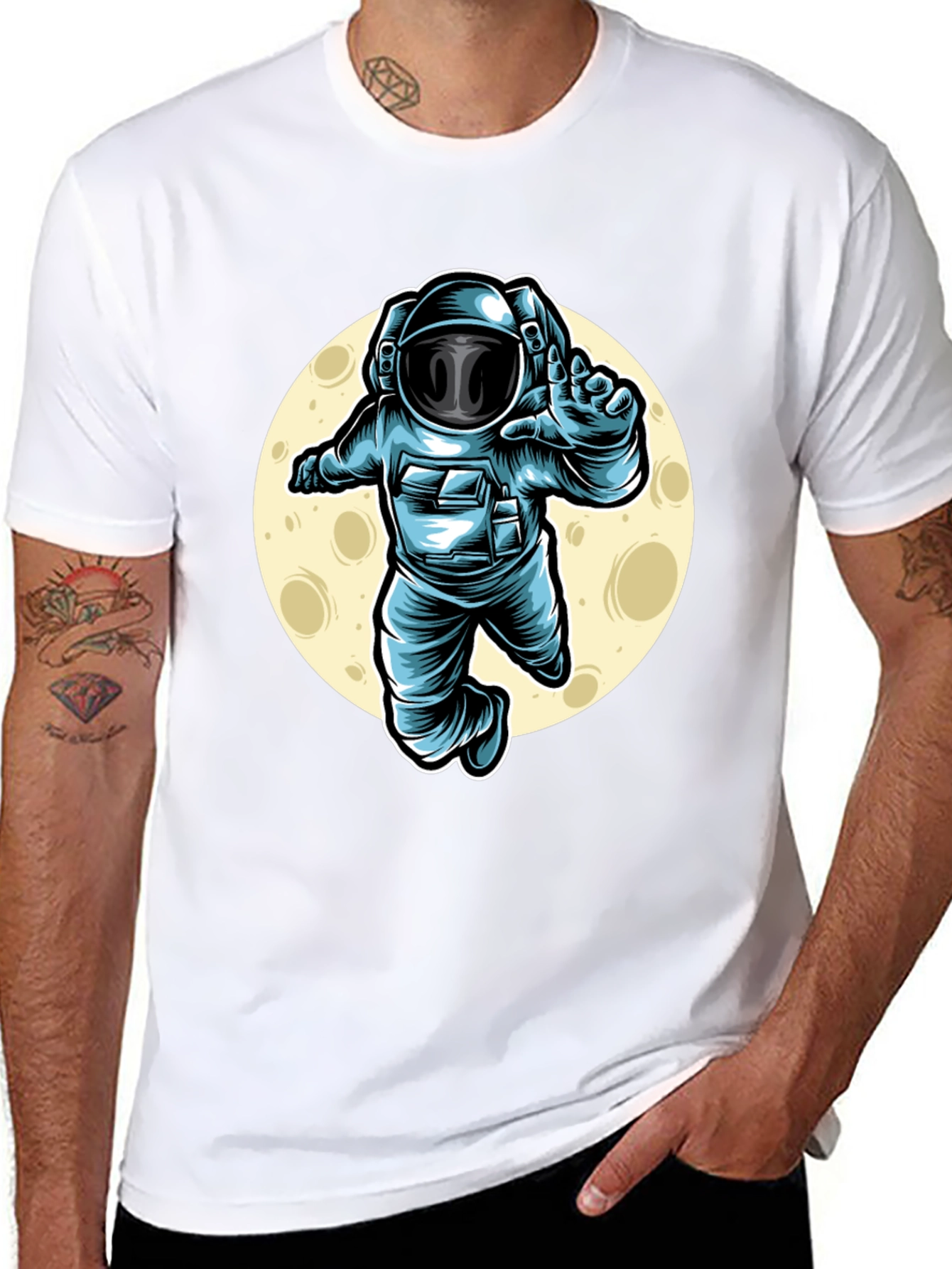 Astronaut Graphic T-Shirt - Space Adventure Tee