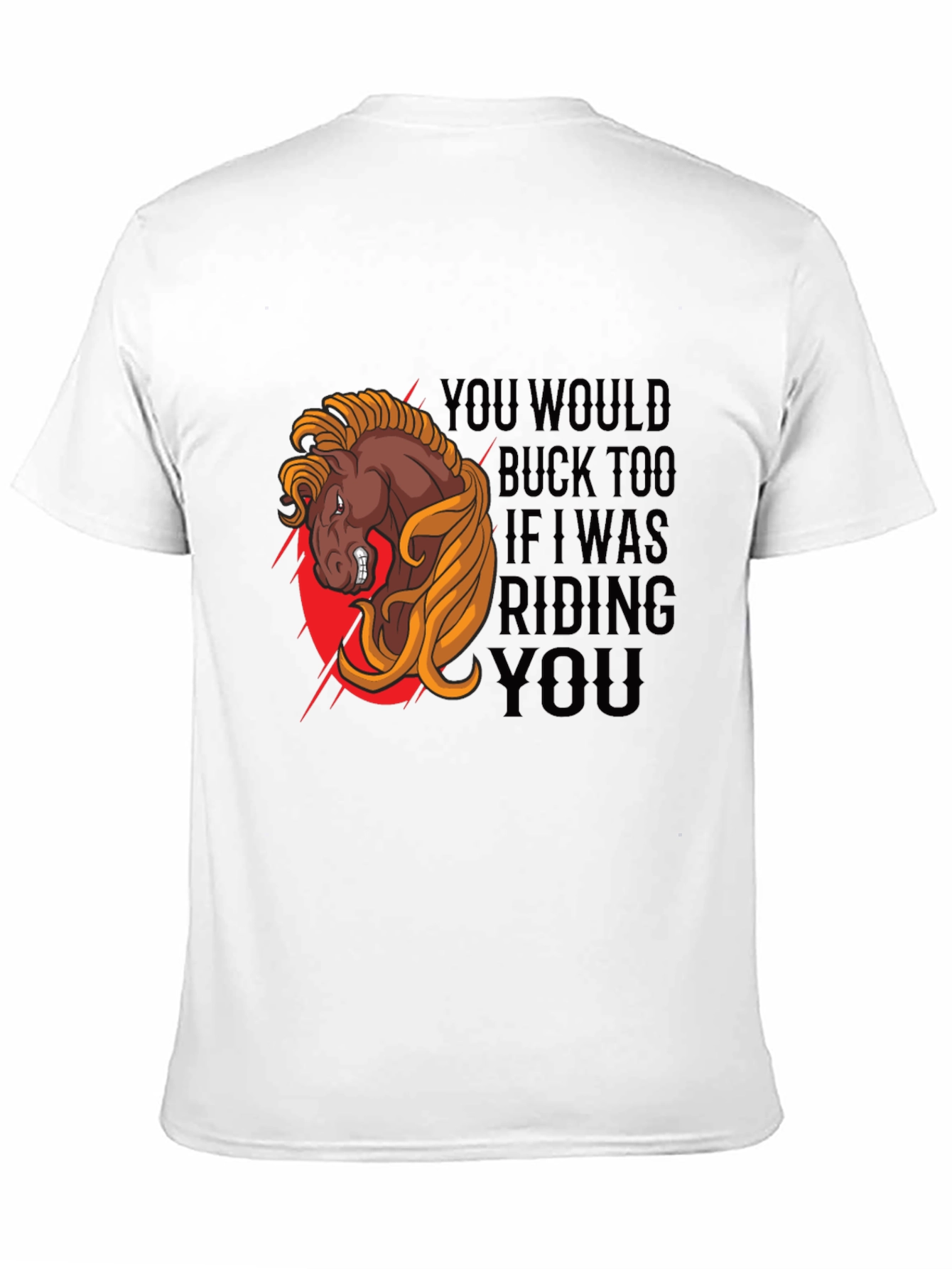 Funny Horse Riding Graphic T-Shirt