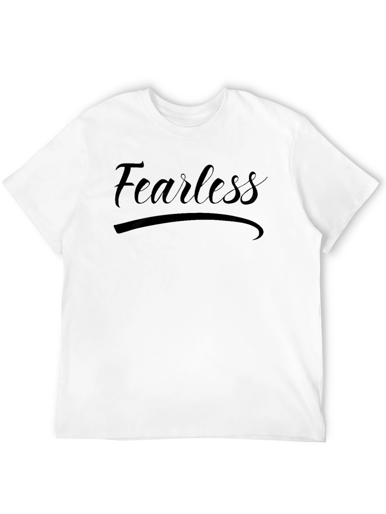 Fearless Black Graphic Tee - Casual Comfort