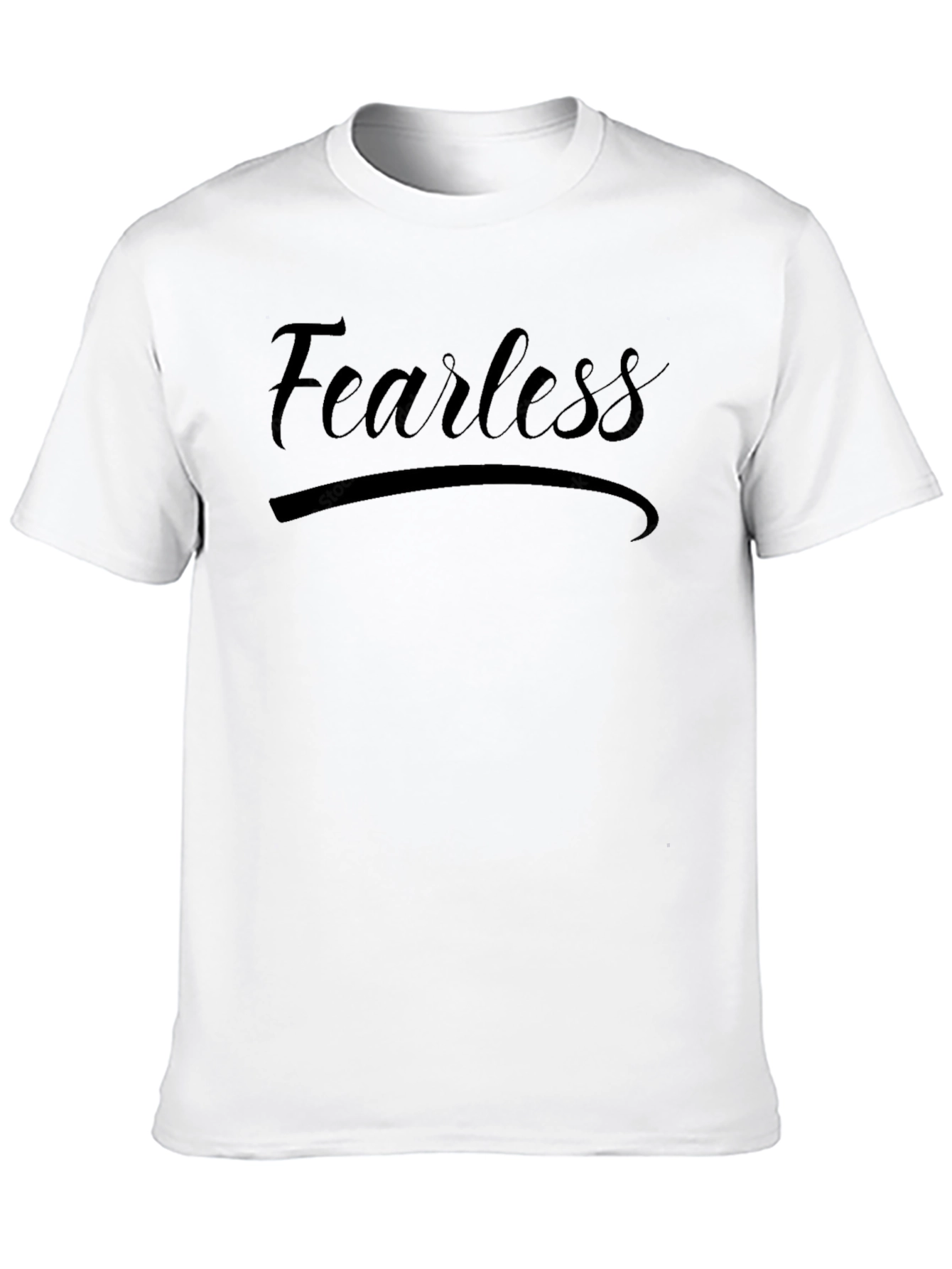 Fearless Black Graphic Tee - Casual Comfort
