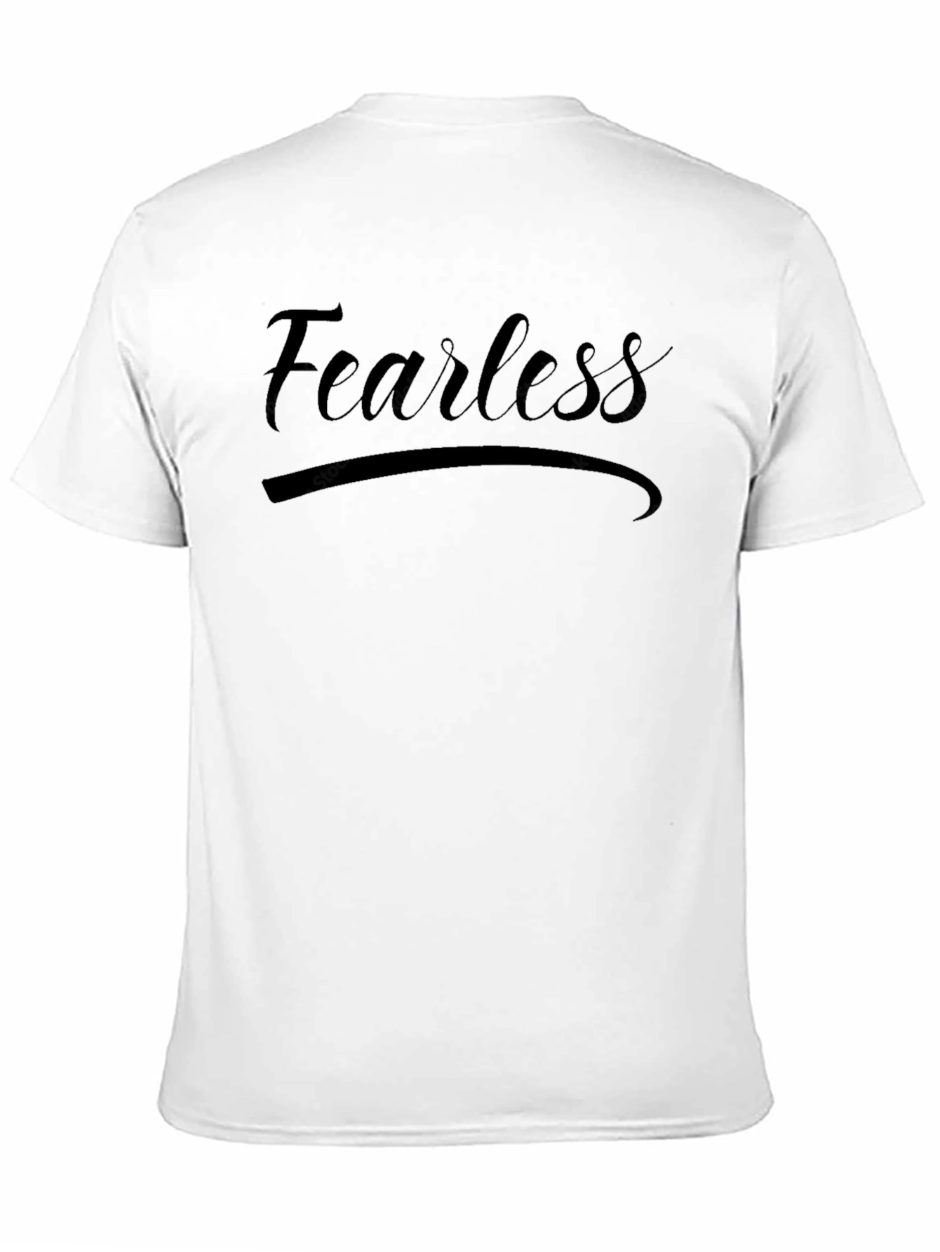 Fearless Black Graphic Tee - Casual Comfort