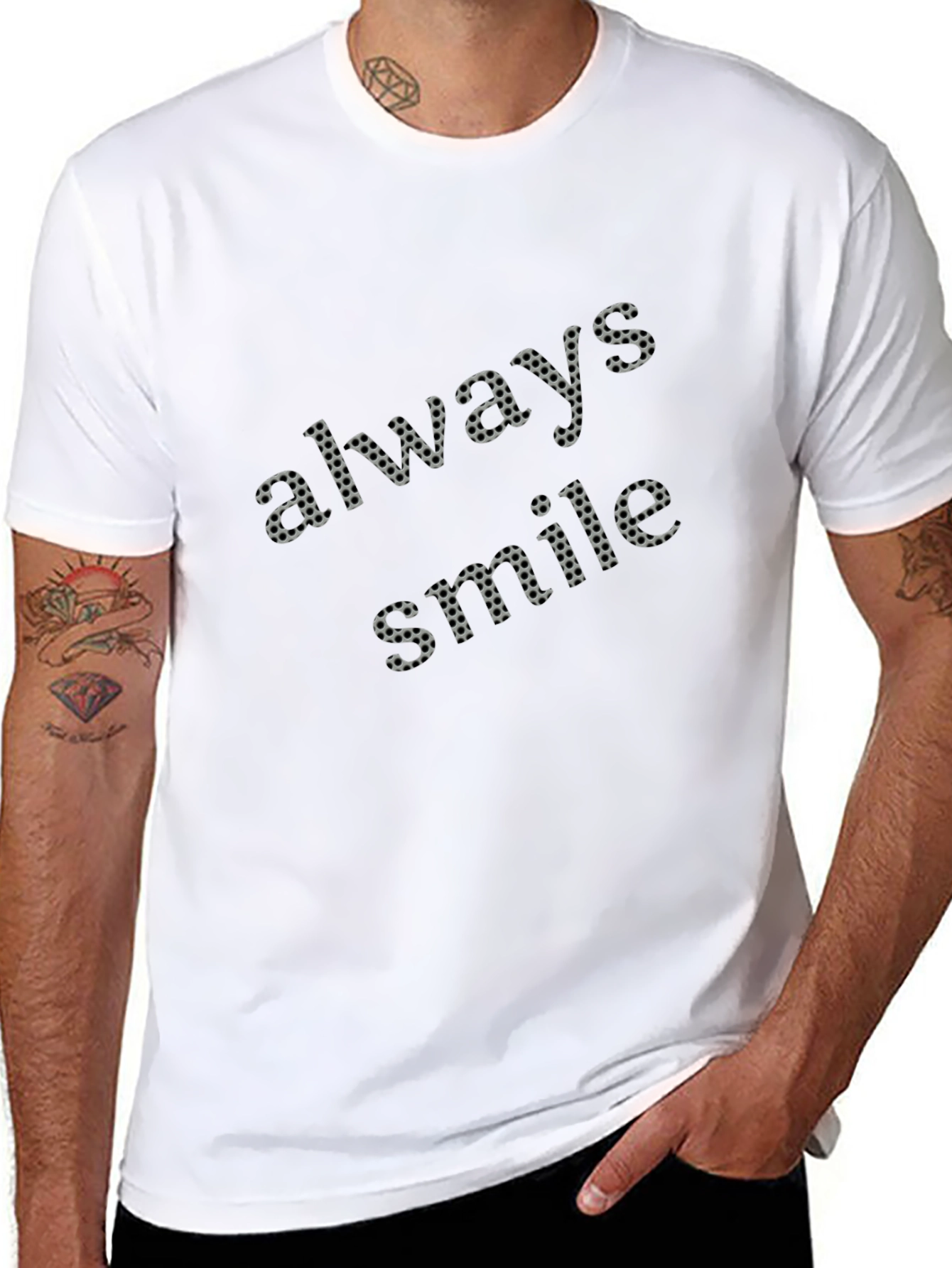 Always Smile Graphic Tee - Stylish Casual Wear