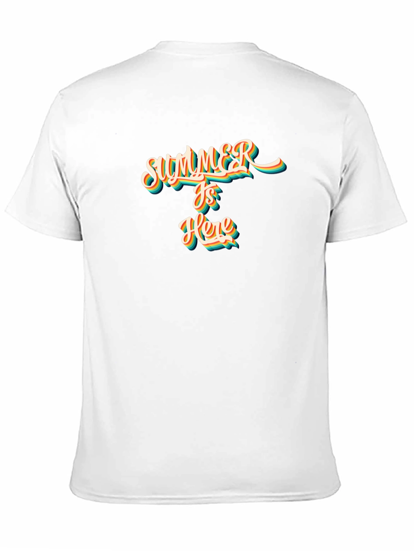 Summer is Here Graphic T-Shirt - Black
