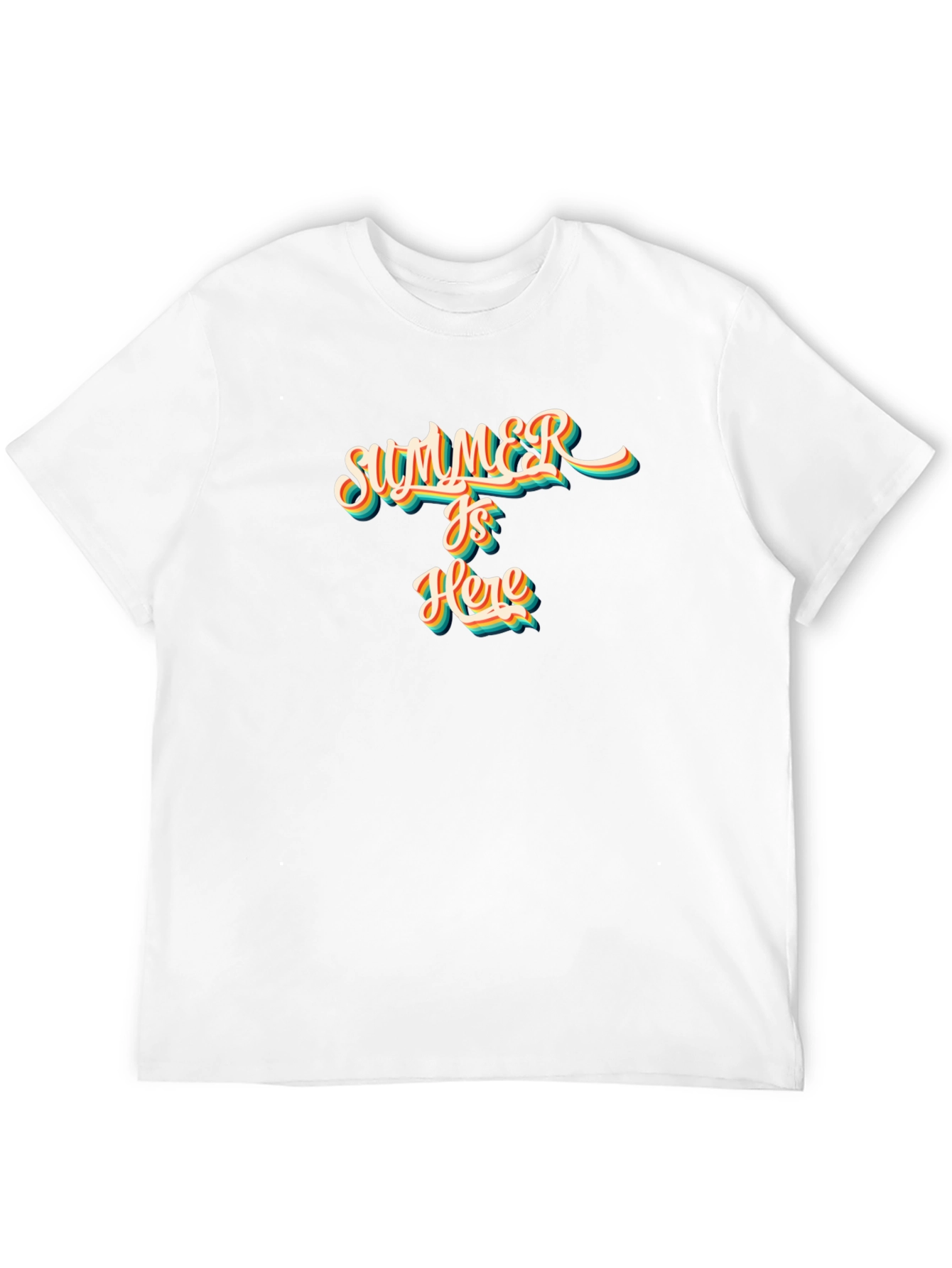 Summer is Here Graphic T-Shirt - Black