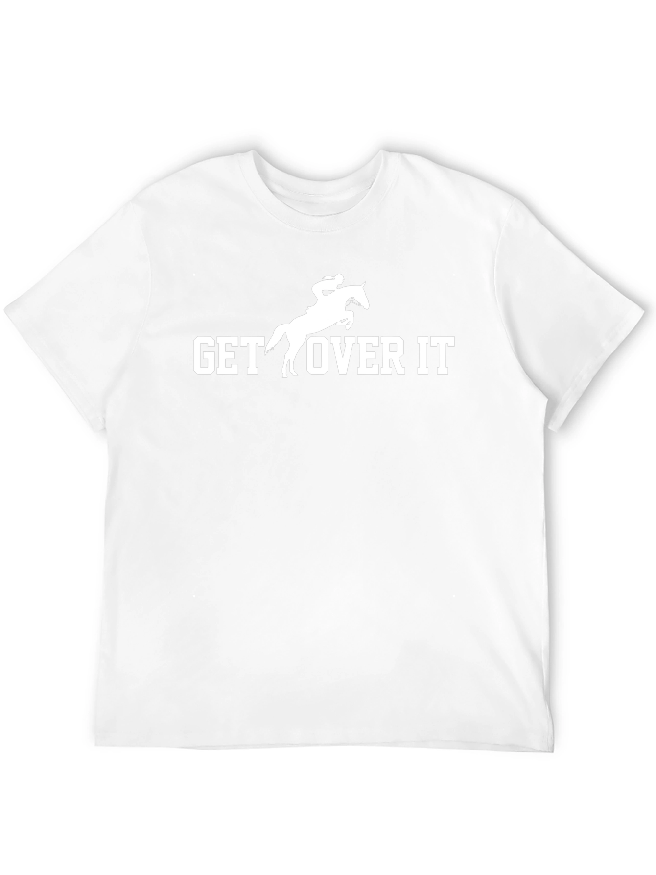 Get Over It Horse Riding Tee - Black