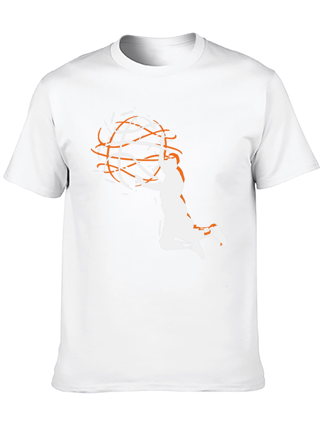 Basketball Graphic Tee - Black Cotton Blend