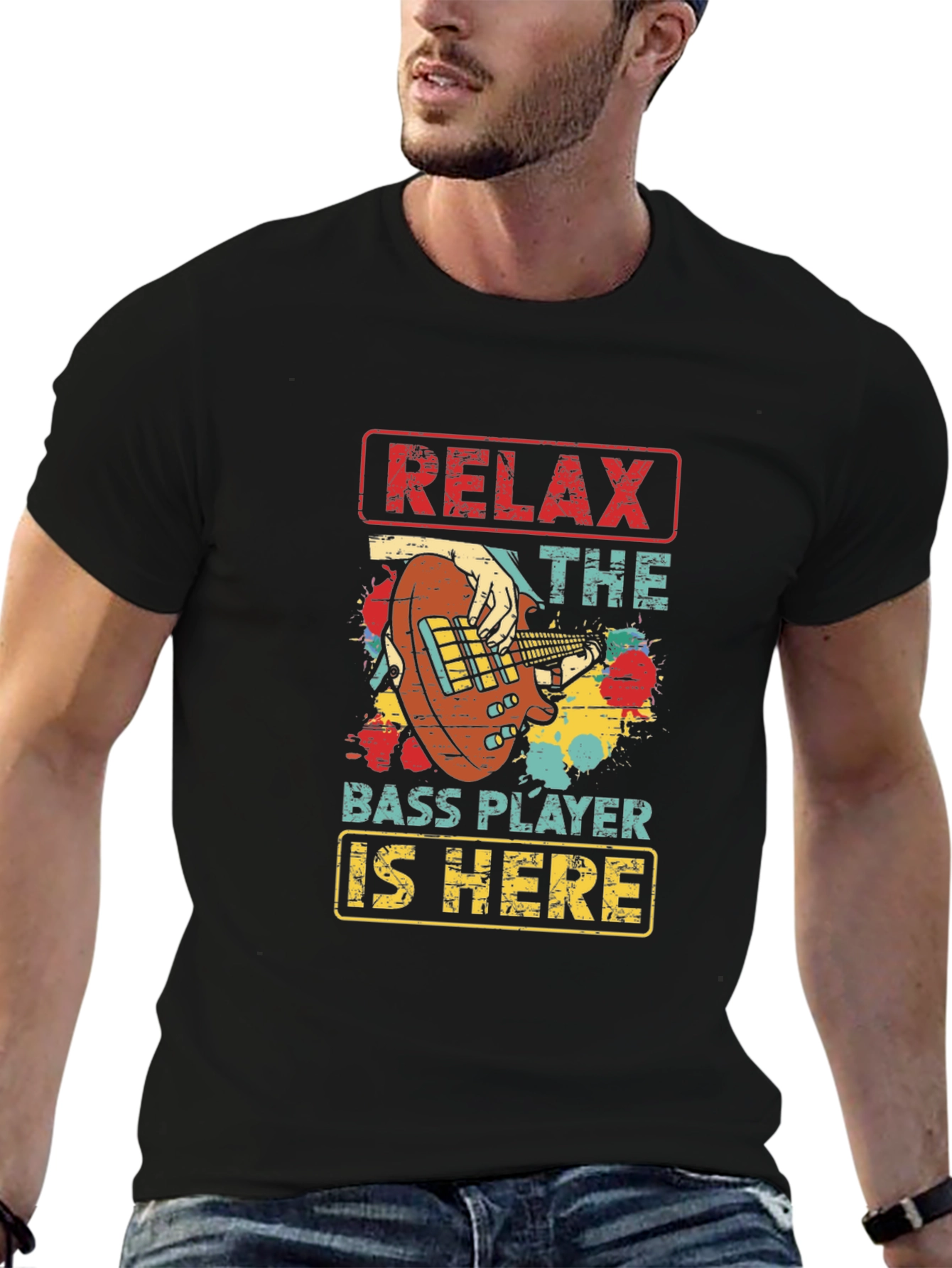 Relax Bass Player Here T-Shirt