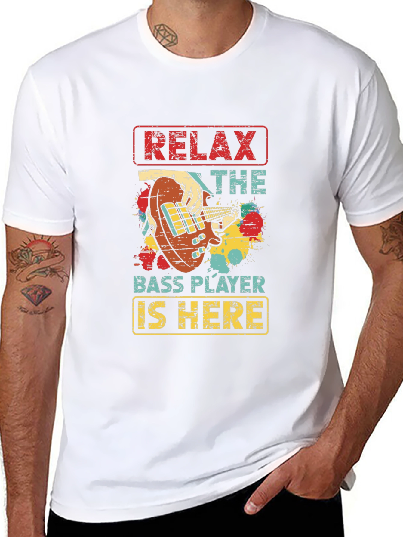 Relax Bass Player Here T-Shirt