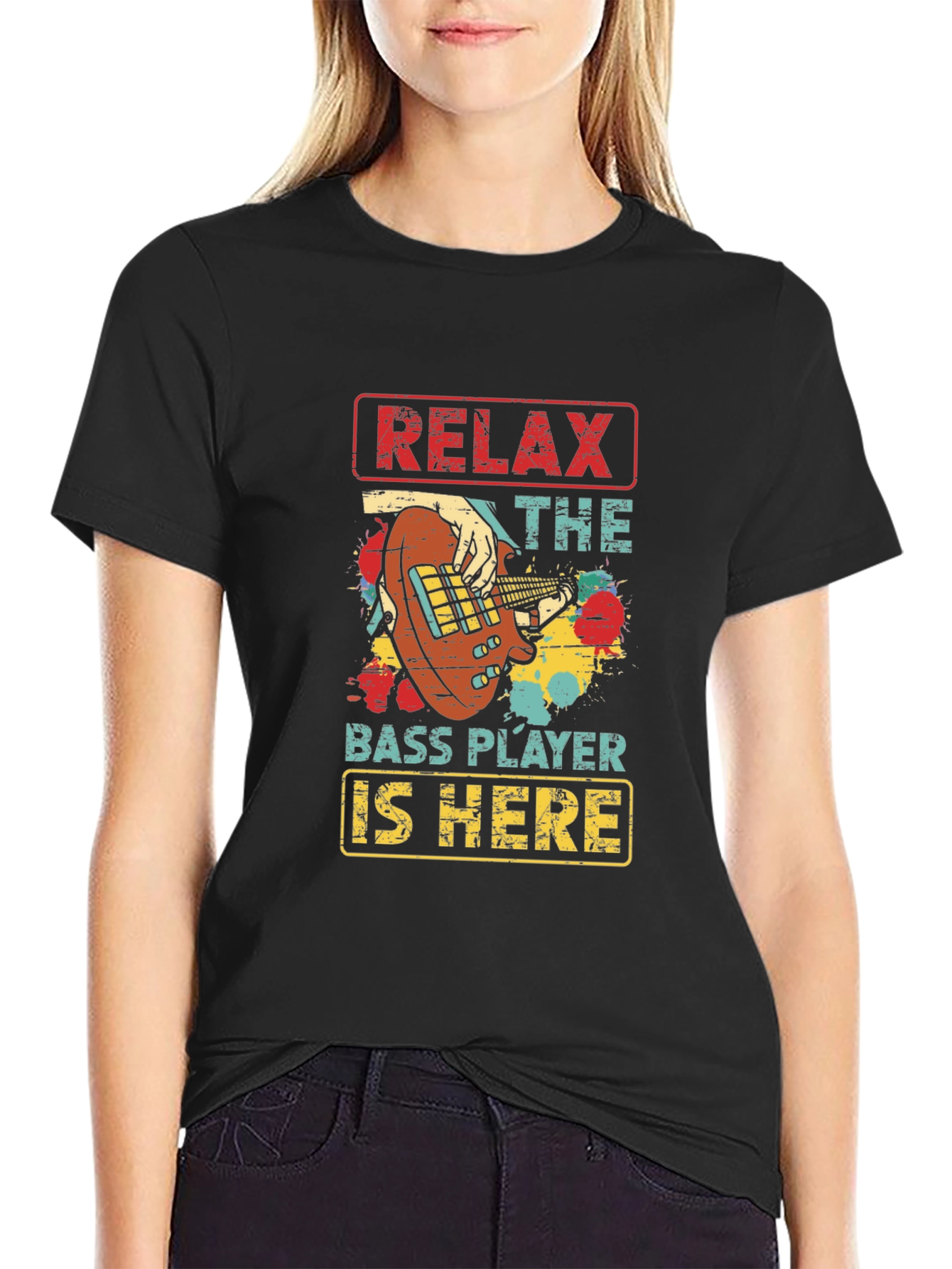 Relax Bass Player Here T-Shirt