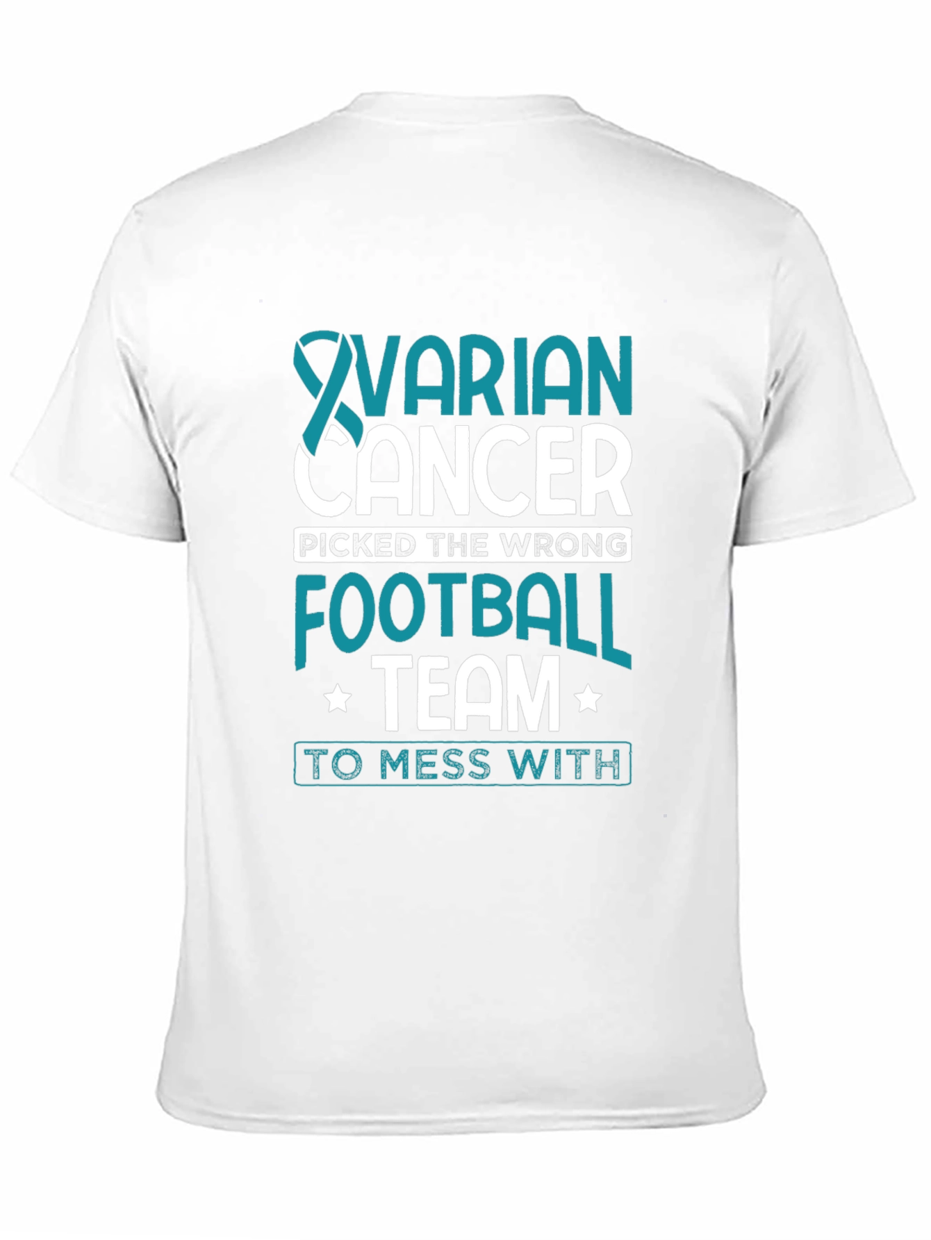 Ovarian Cancer Awareness Football Team T-Shirt