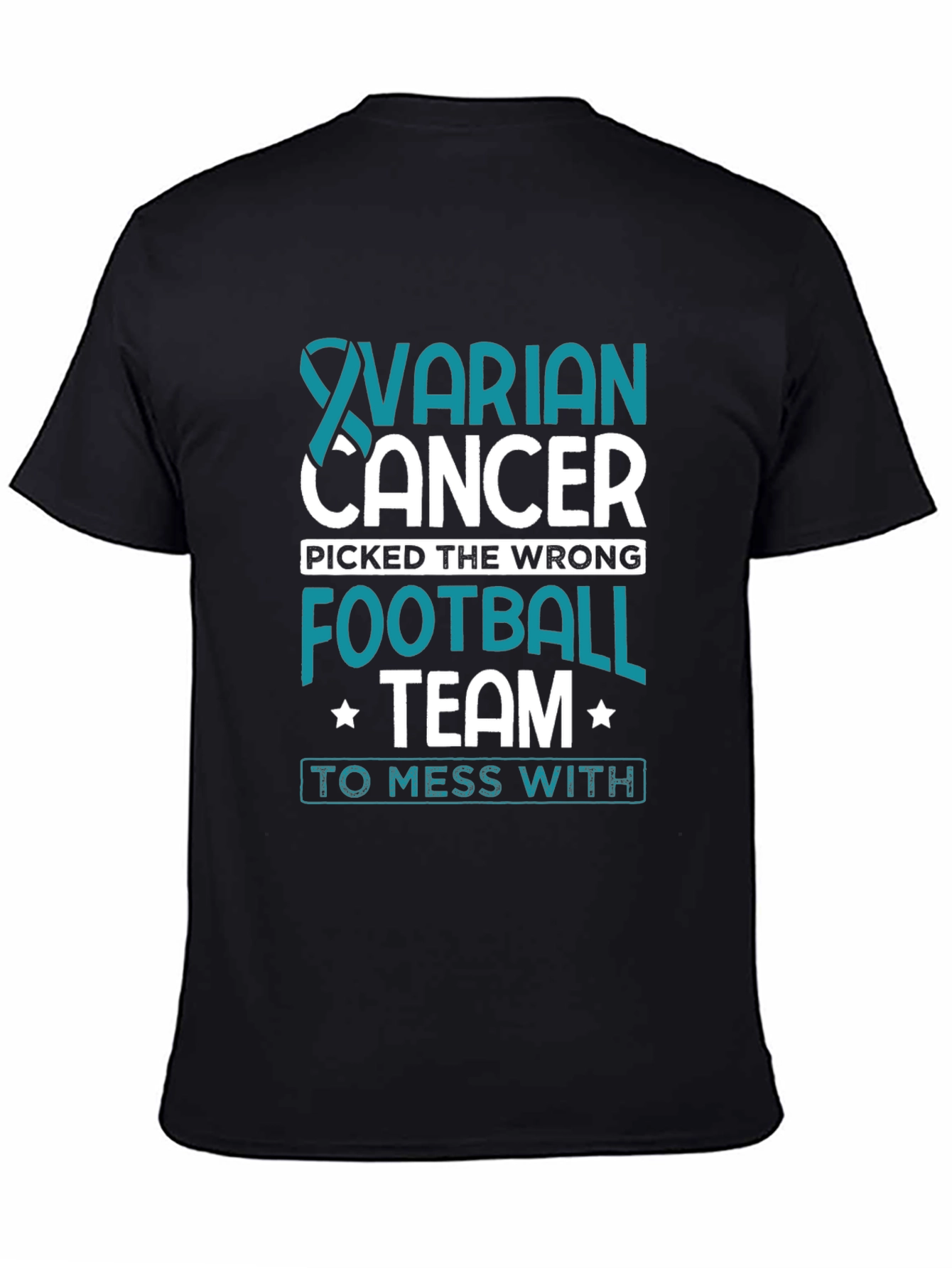 Ovarian Cancer Awareness Football Team T-Shirt