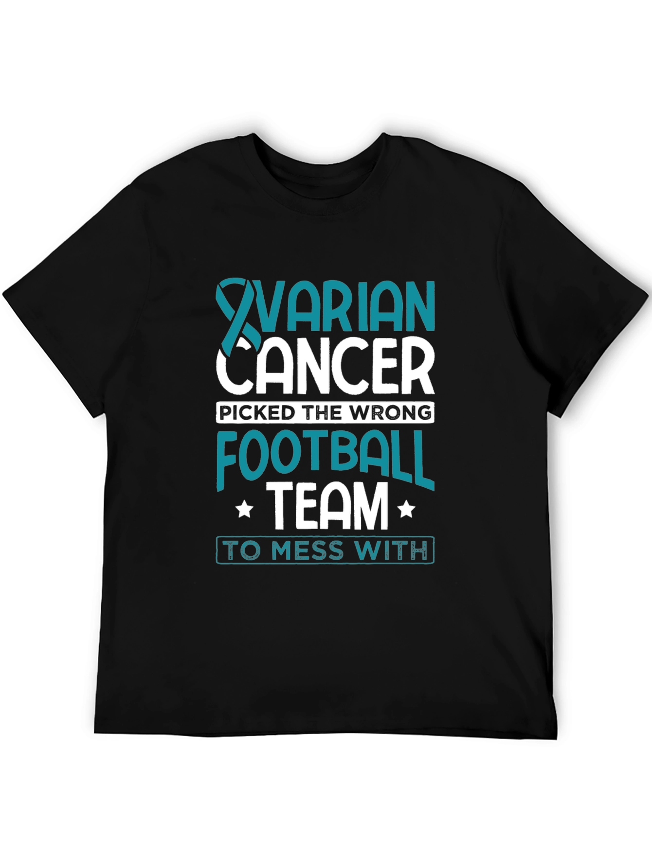 Ovarian Cancer Awareness Football Team T-Shirt