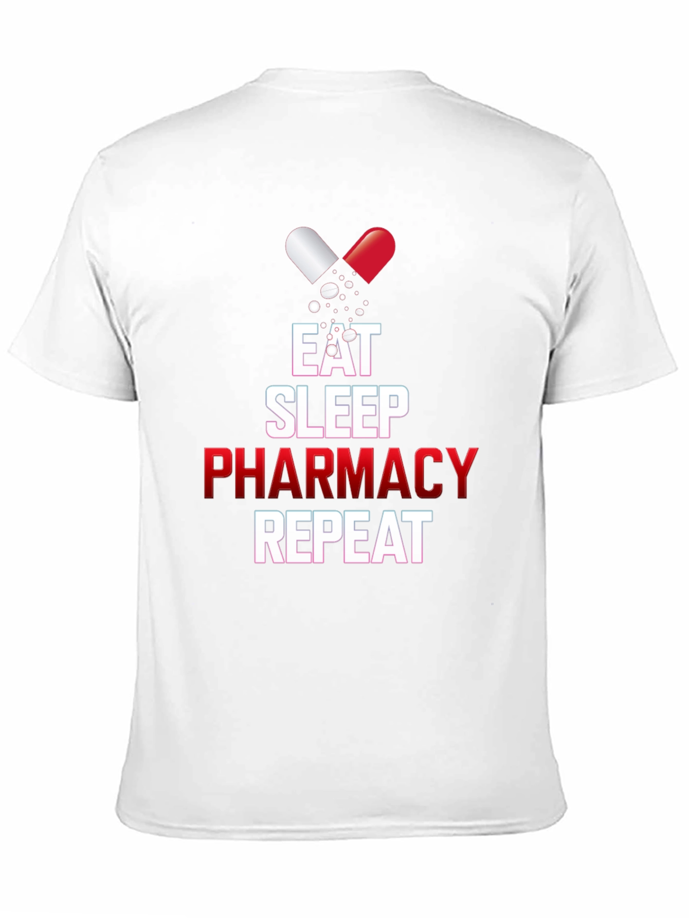 Eat Sleep Pharmacy Repeat Graphic T-Shirt