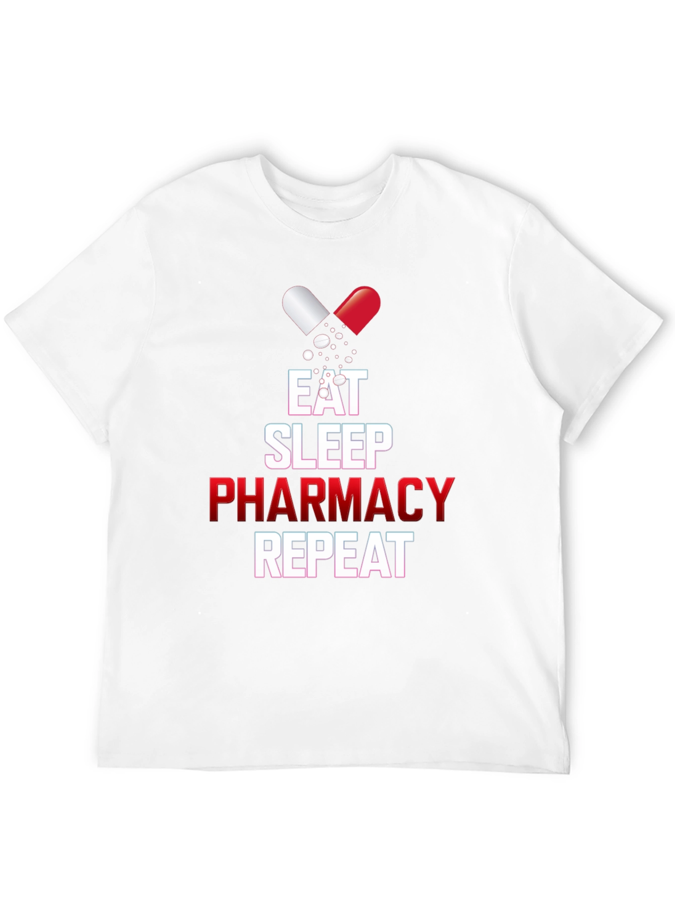Eat Sleep Pharmacy Repeat Graphic T-Shirt