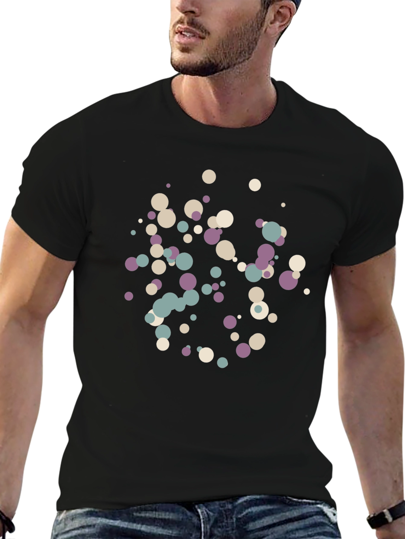 Modern Abstract Dot Pattern Tee