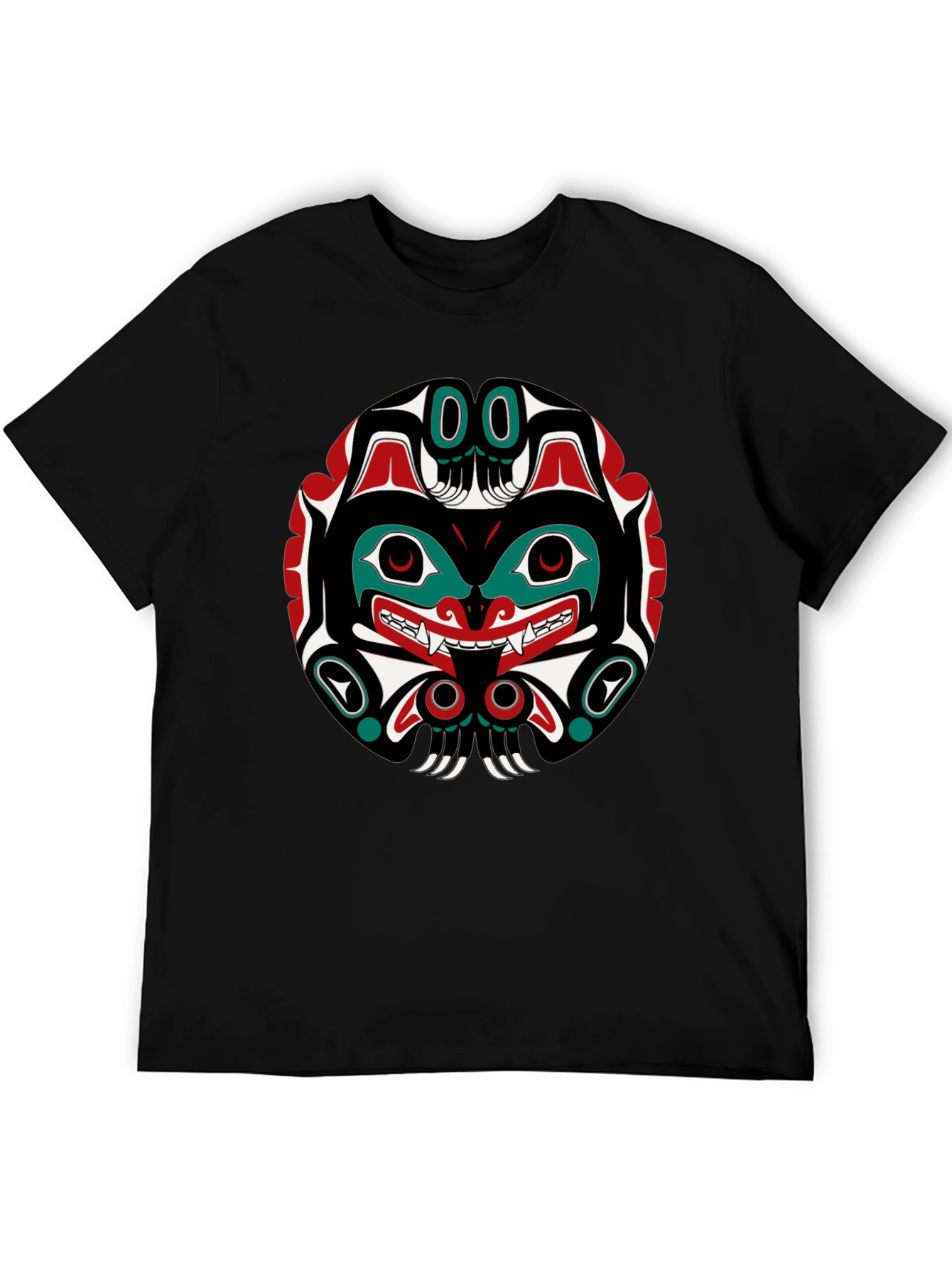 Tribal Art Graphic Tee - Black Unisex T-Shirt