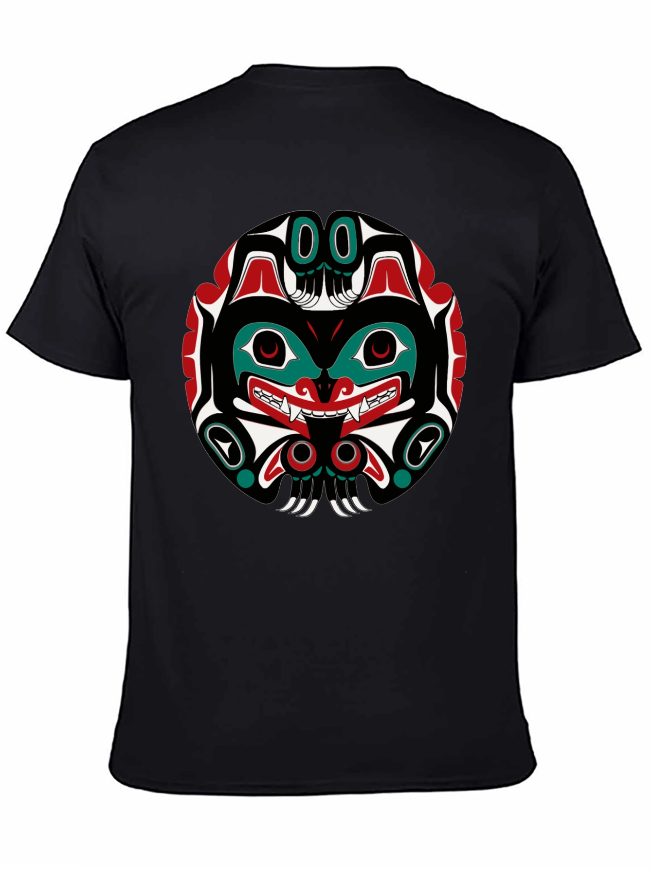 Tribal Art Graphic Tee - Black Unisex T-Shirt