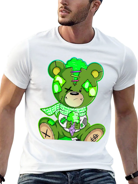 Green Bear Graphic T-Shirt - Unique Design