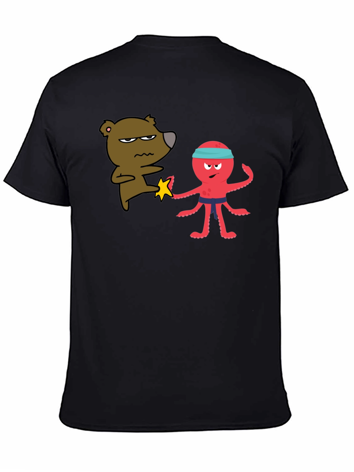 Bear vs Octopus T-Shirt - Martial Arts Funny Tee